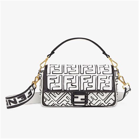 black white fendi print|fendi black handbags.